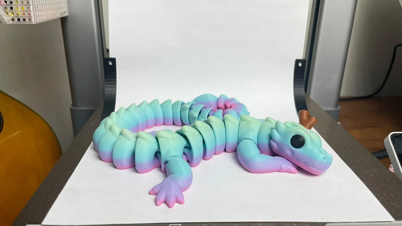 Articulated dragon hasil 3D print
